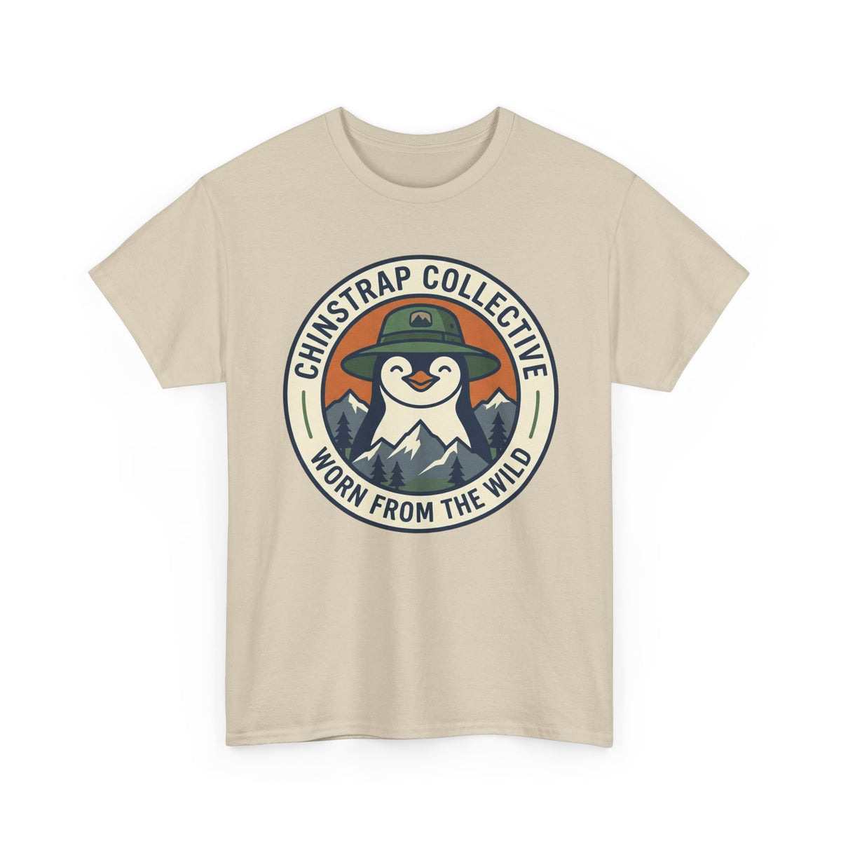 Penguin Patch penguin T-shirt in Sand