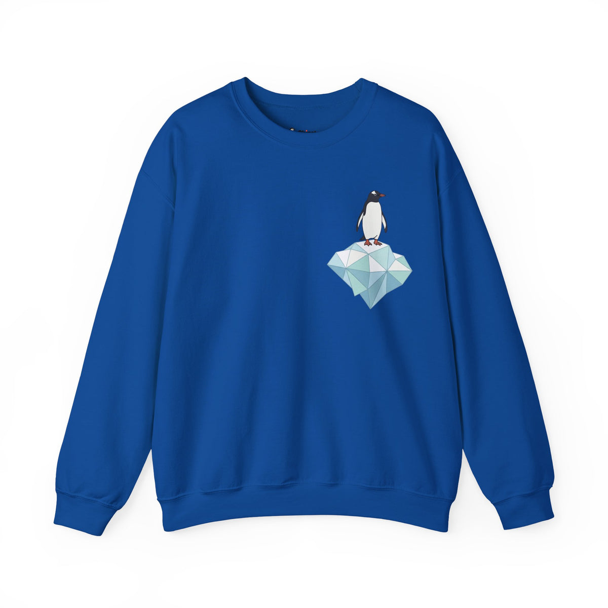 Penguin on Ice Sweatshirt, Cotton Blend