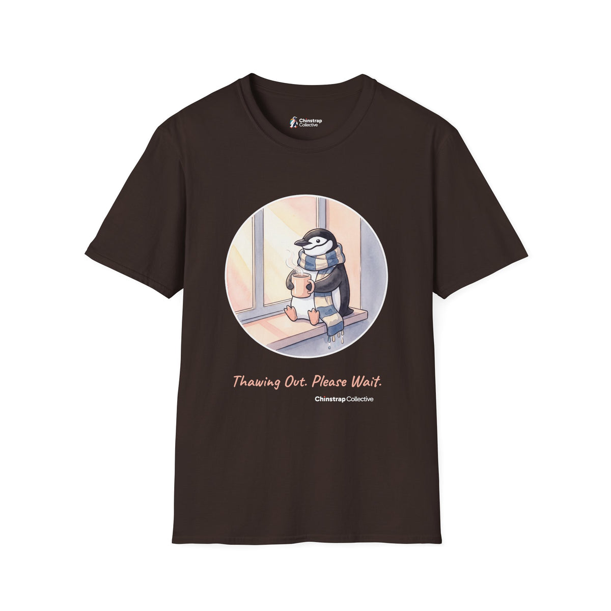 Thawing Out T-Shirt, Watercolour and Ink Style, Lightweight Fabric