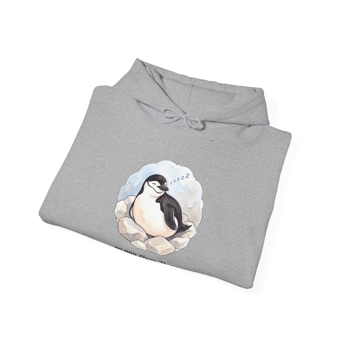 The Professional Napper hoodie in Sport Grey, folded