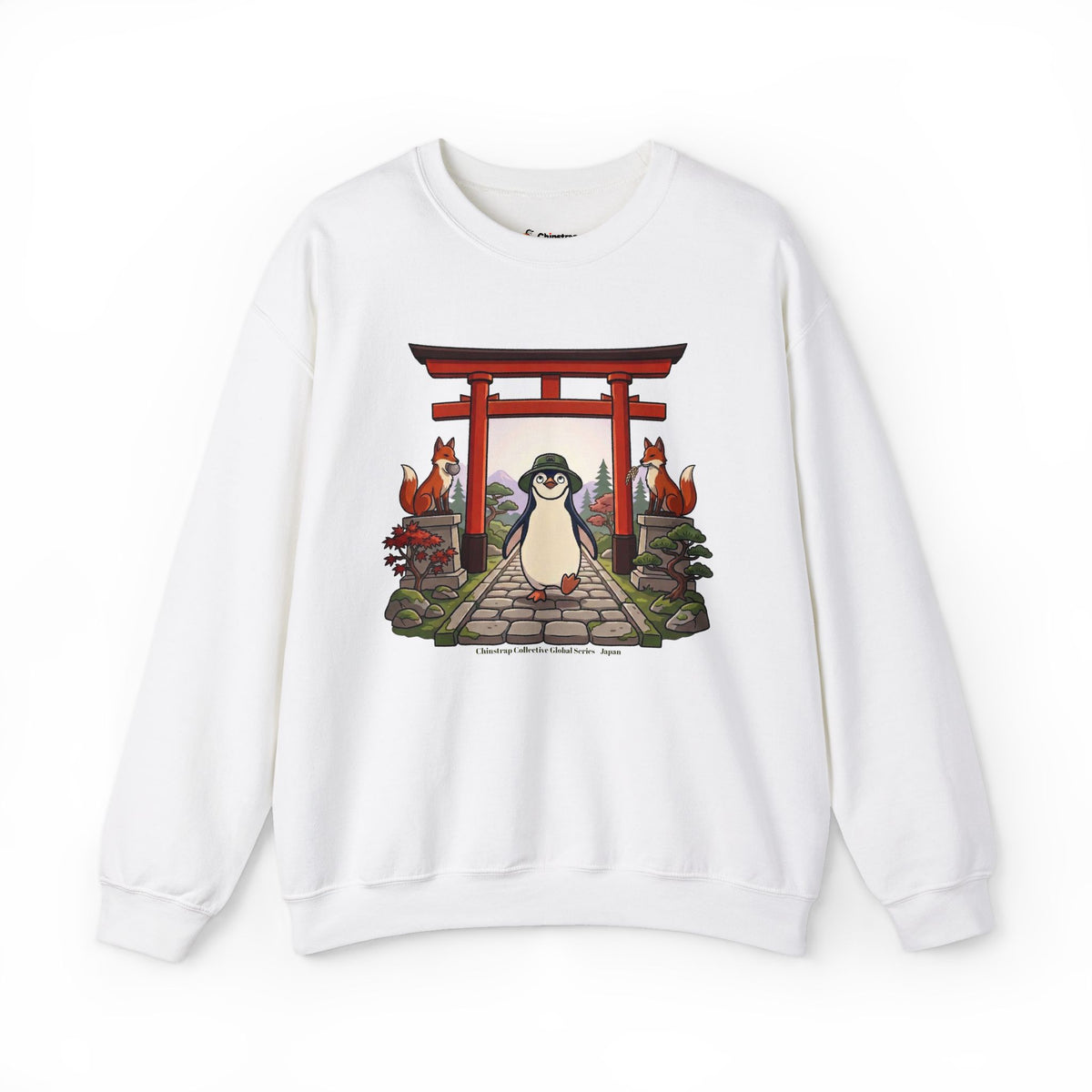 Japan Global Series Sweatshirt, Cartoon Style, Cotton Blend