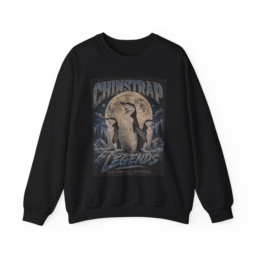 Chinstrap Legends penguin sweatshirt in Black