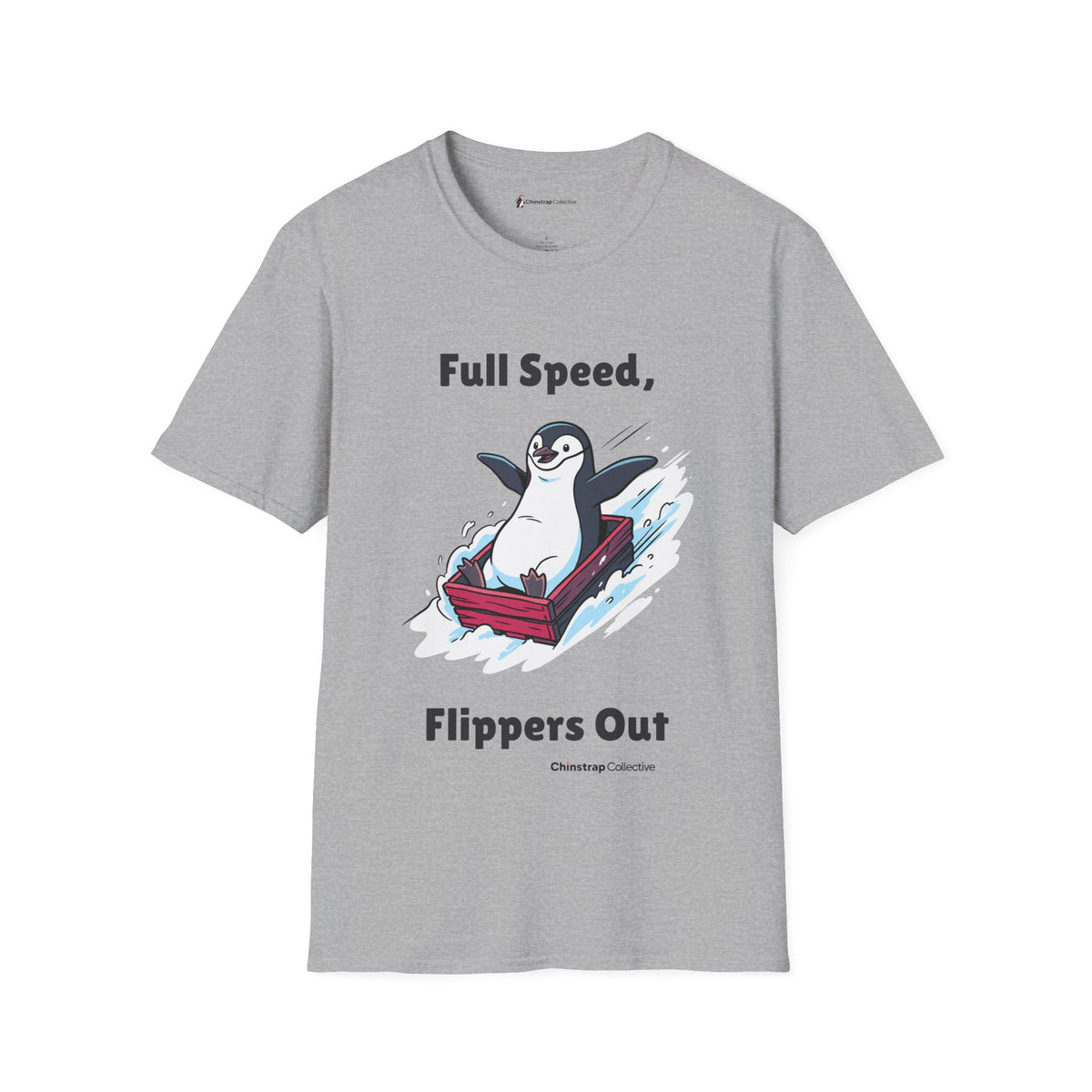 Sled Run Report T-Shirt, Indie Comic Style, Lightweight Fabric