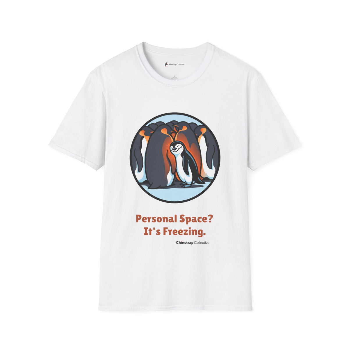 Borrowed Warmth T-Shirt, Bold Sticker Style, Lightweight Fabric