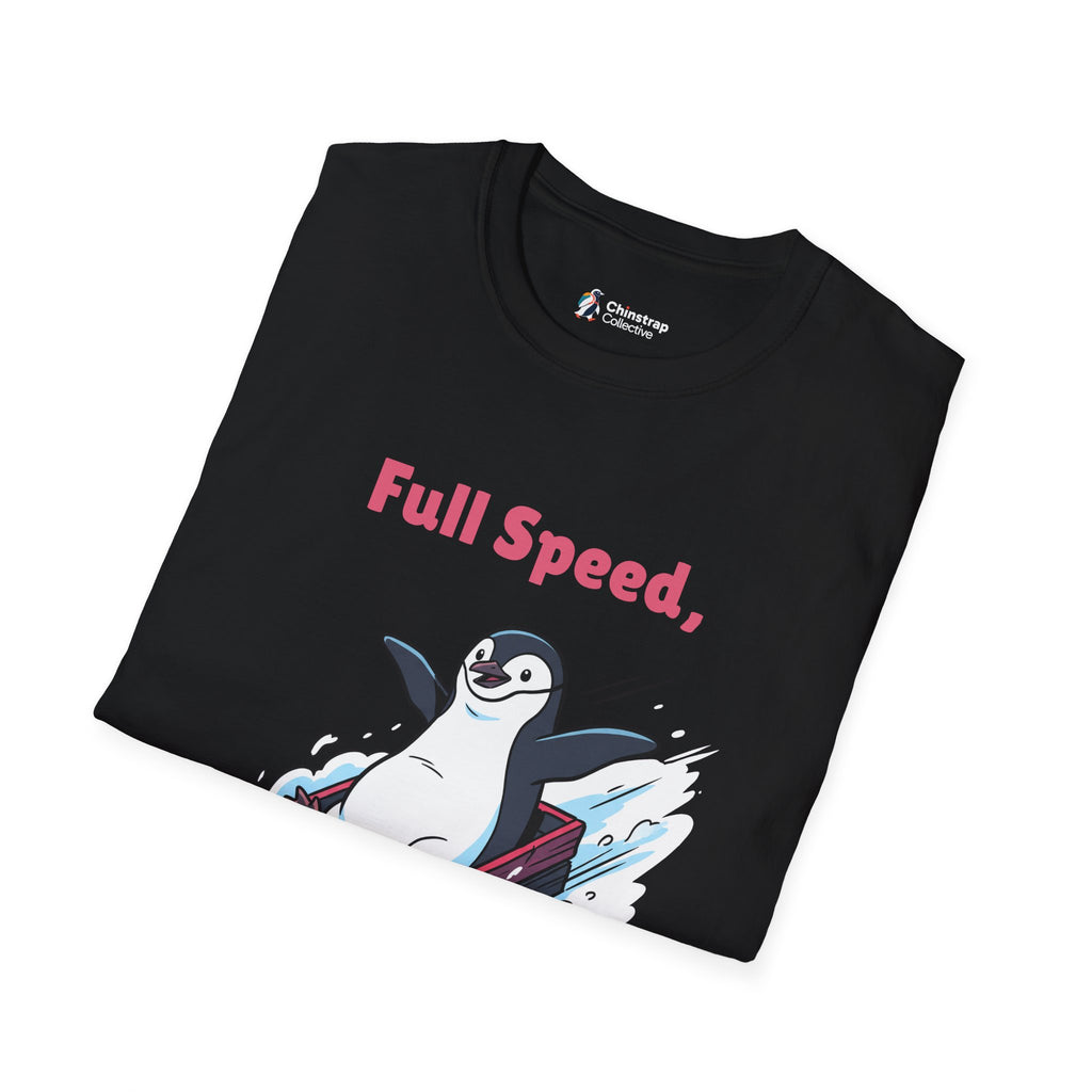Sled Run Report T-Shirt, Indie Comic Style, Lightweight Fabric