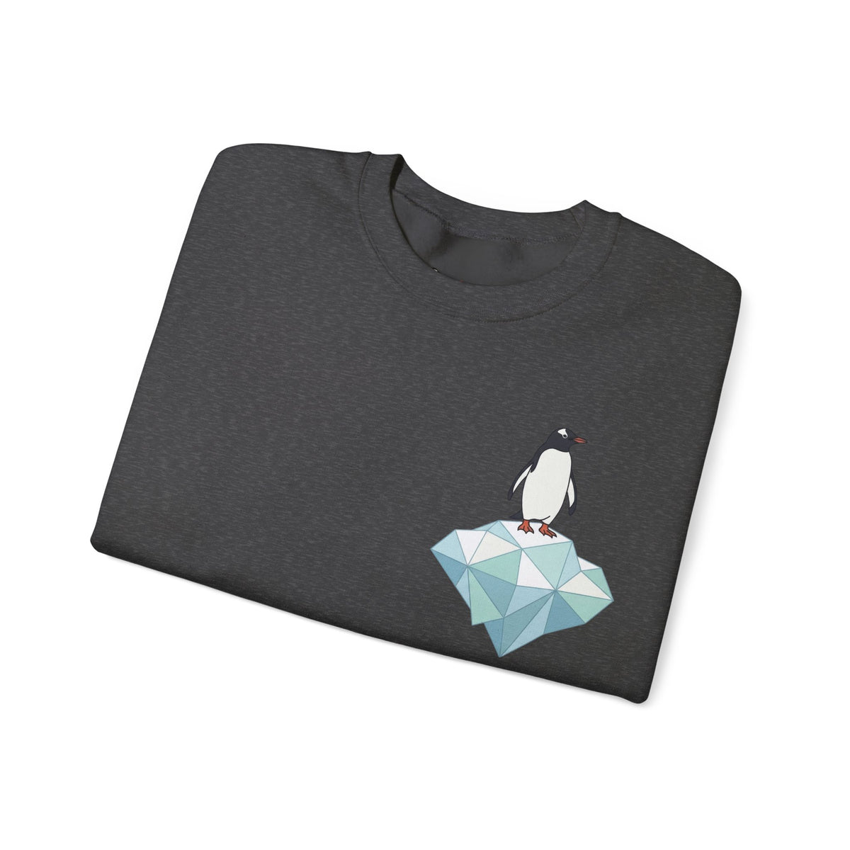 Penguin on Ice Sweatshirt, Cotton Blend