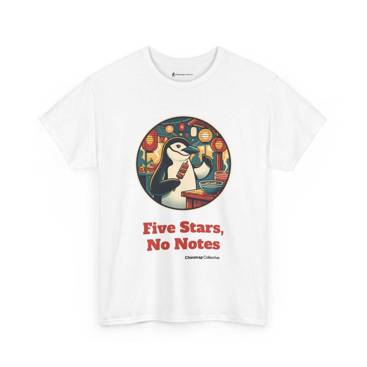 Night Market Critic penguin T-shirt in White