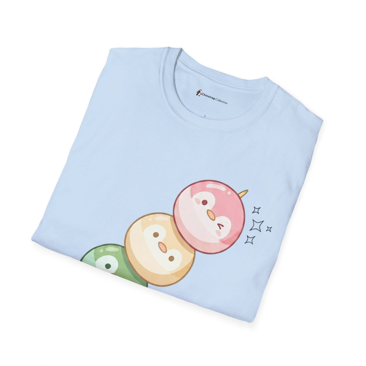 Penguin Dango T-Shirt, Kawaii Style, Lightweight Fabric