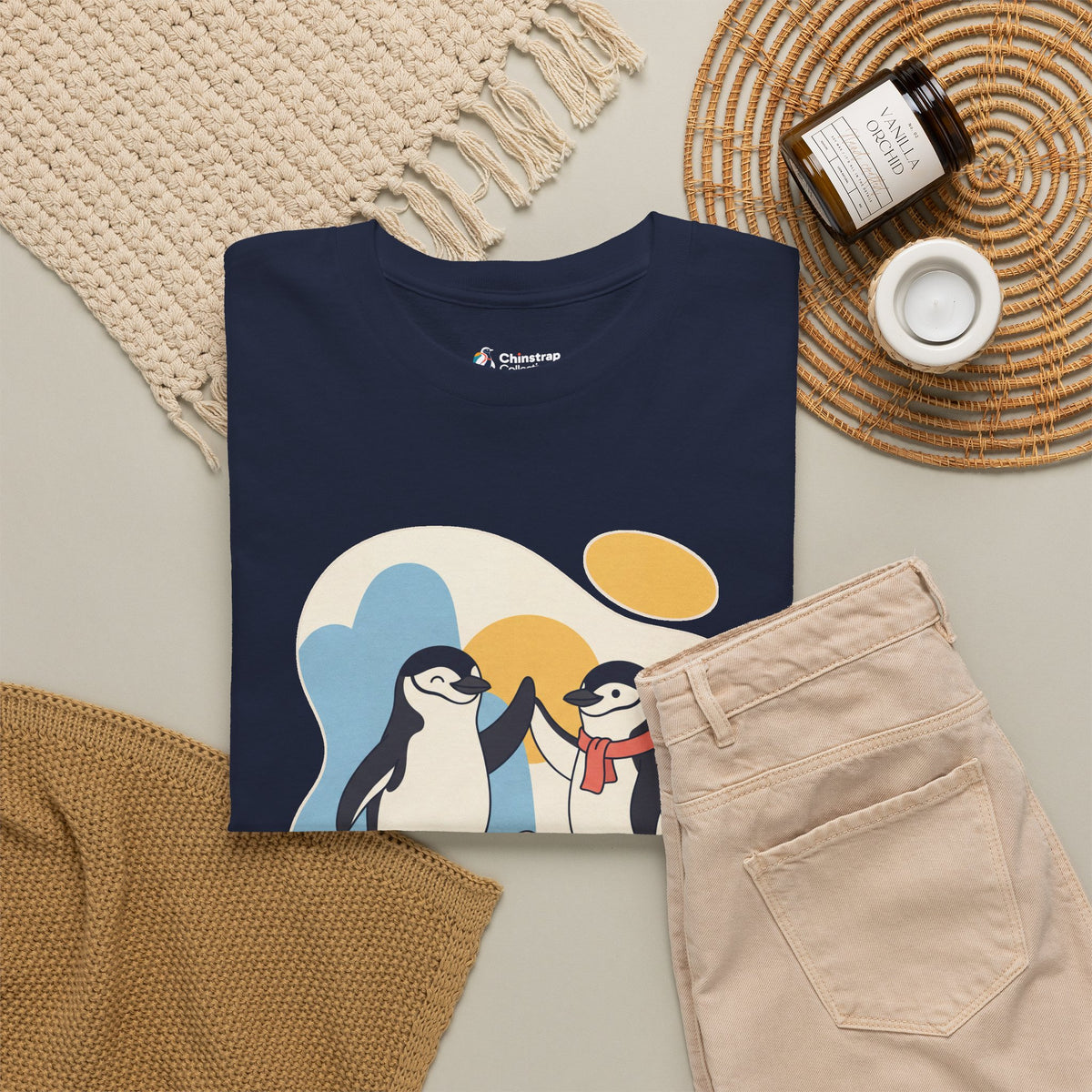 The Shift Change T-shirt in Navy, folded