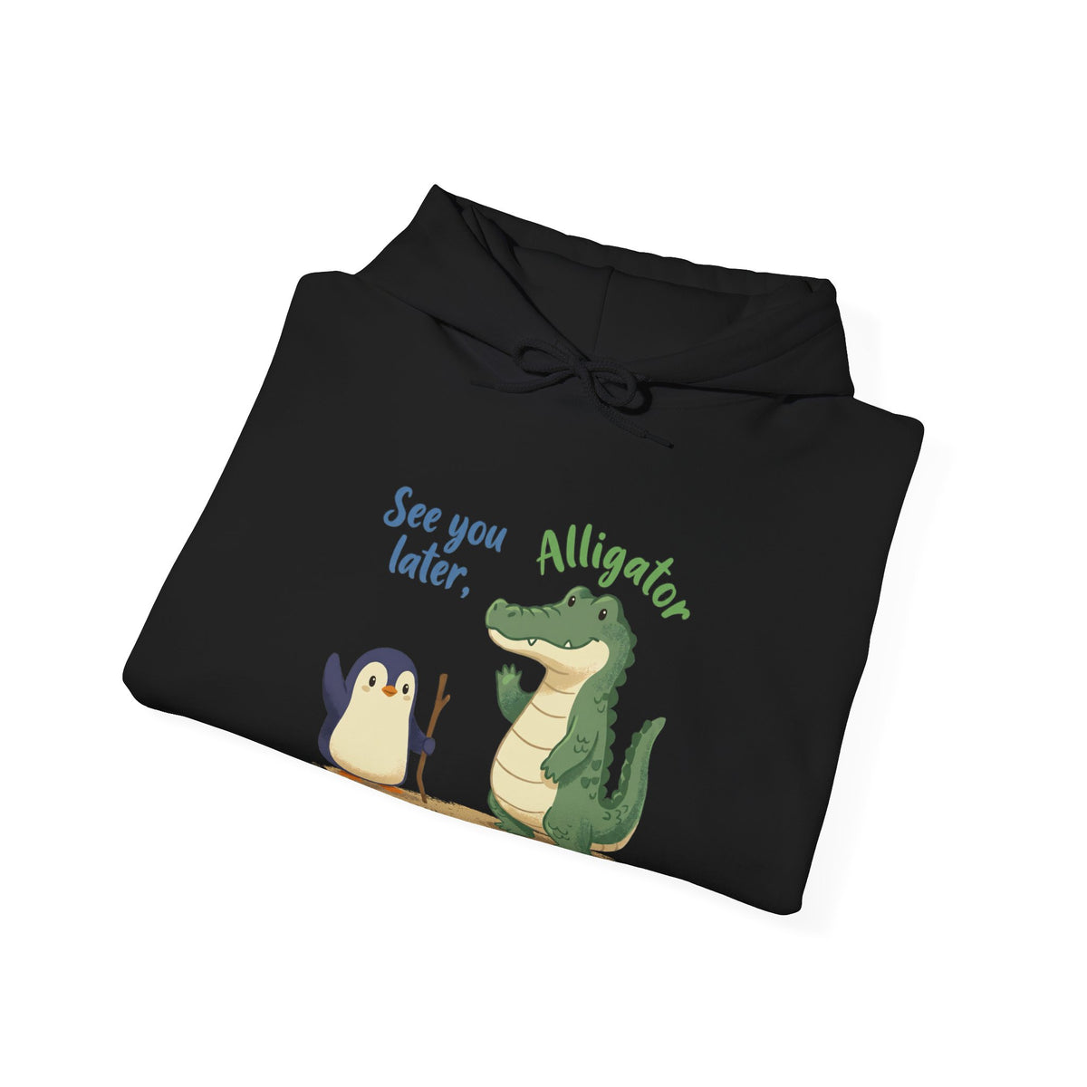 The Later, Gator hoodie in Black, folded