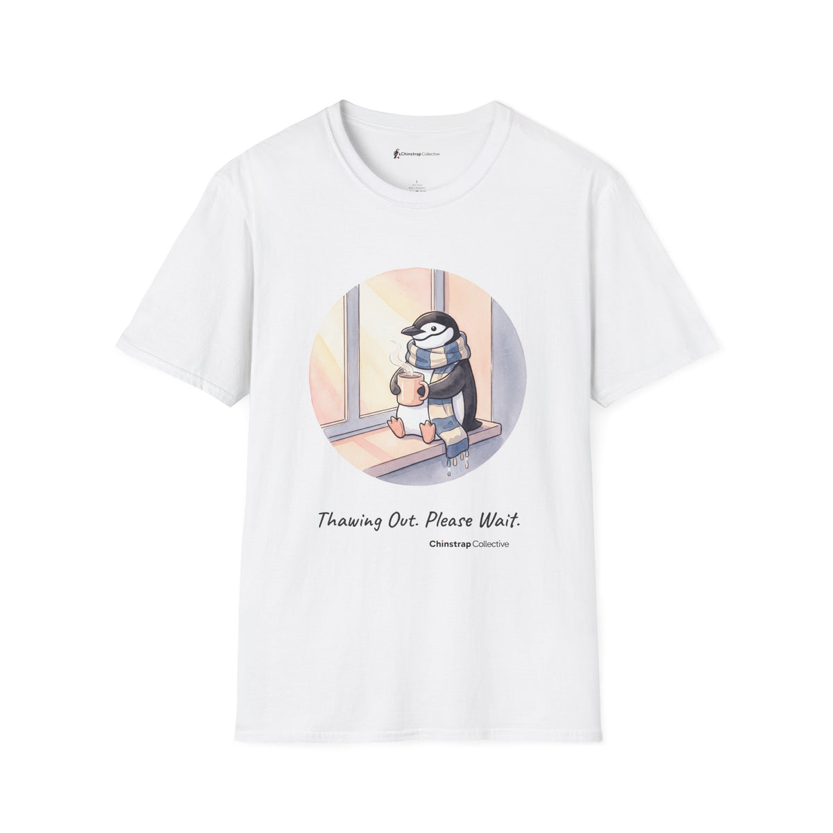 Thawing Out T-Shirt, Watercolour and Ink Style, Lightweight Fabric