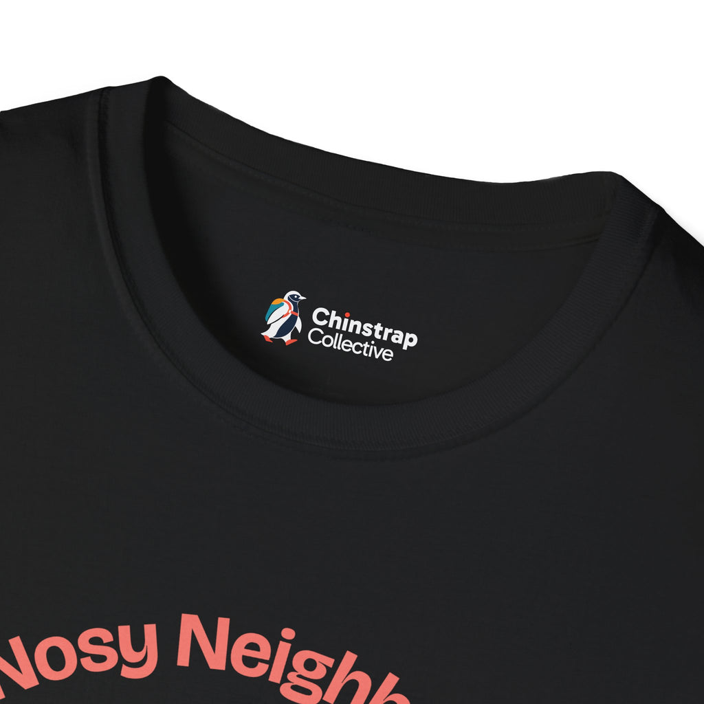 Nosy Neighbour T-Shirt, Field Linocut Style, Lightweight Fabric