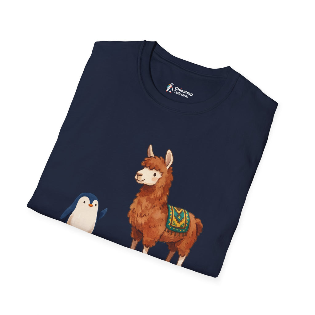 The ¿Cómo Te Llama? T-shirt in Navy, folded