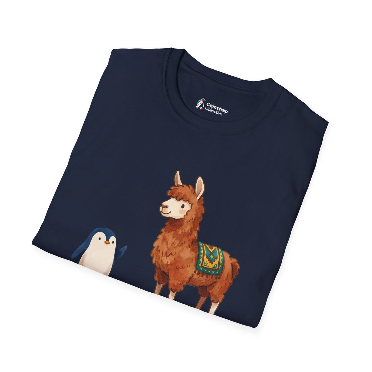 The ¿Cómo Te Llama? T-shirt in Navy, folded