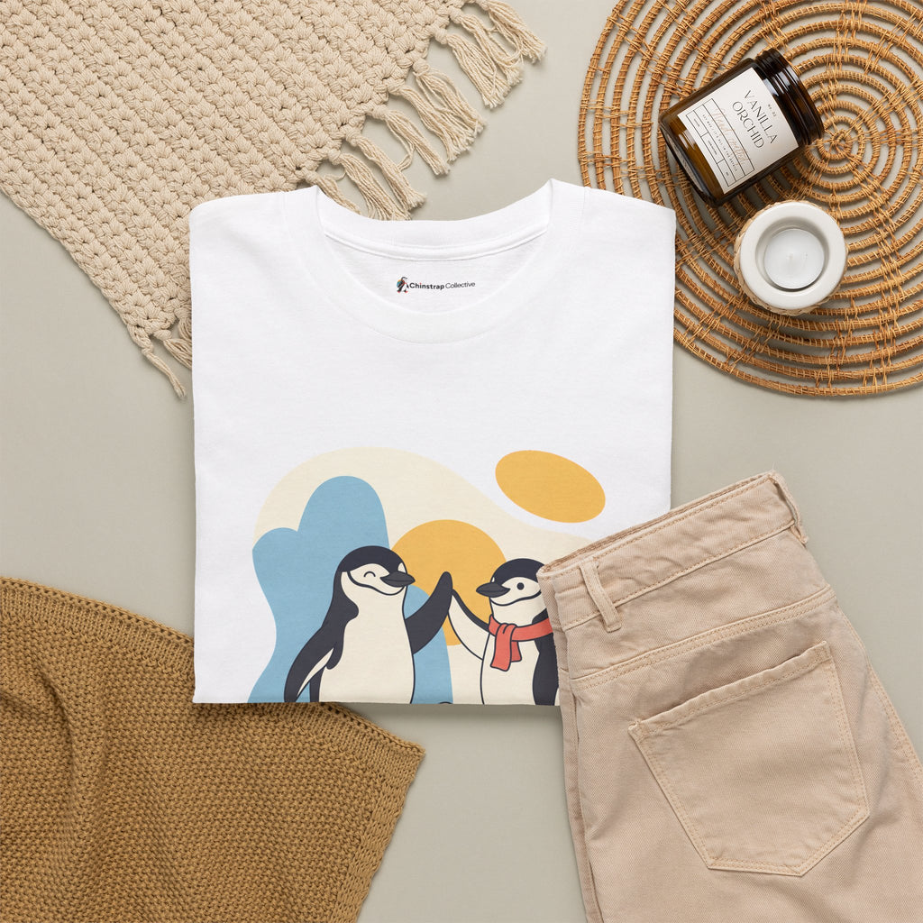 The Shift Change T-shirt in White, folded