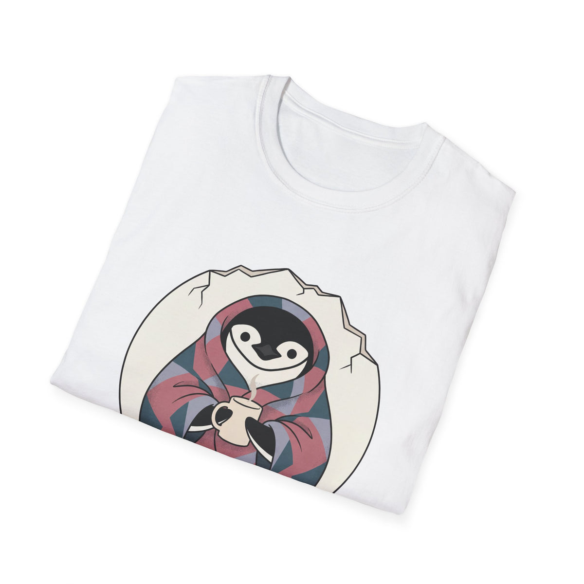 Not Fully Hatched T-Shirt, Storybook Flat Style, Lightweight Fabric