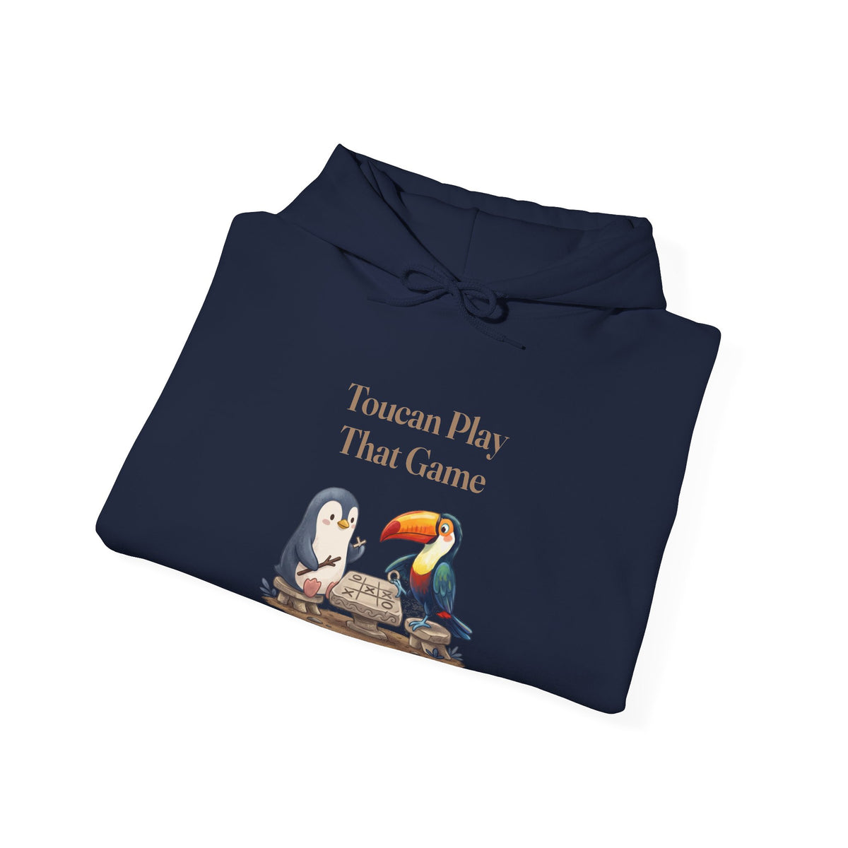 The Toucan Play That Game hoodie in Navy, folded
