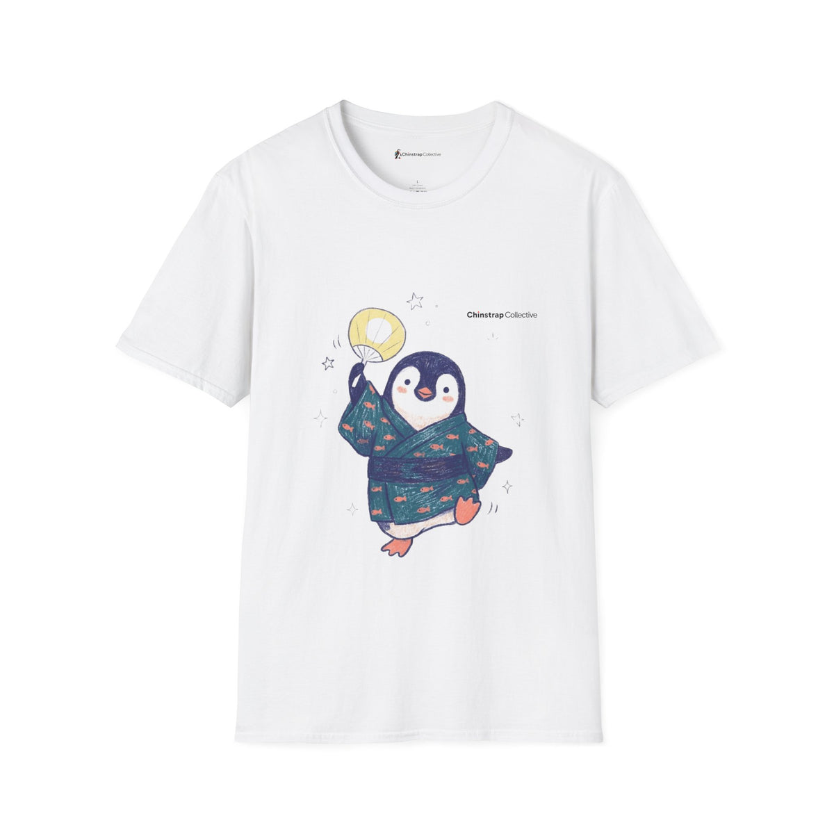 Penguin in Kimono penguin T-shirt in White