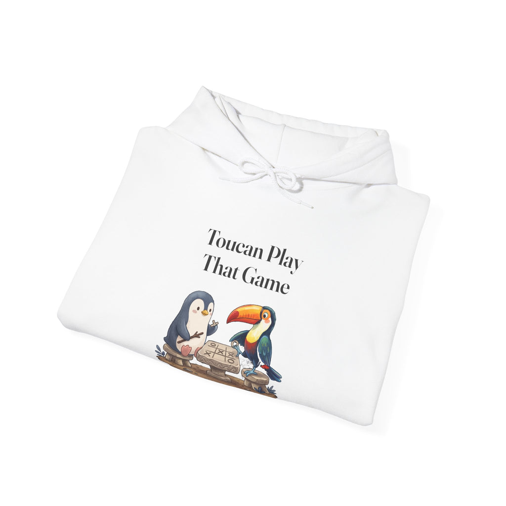 The Toucan Play That Game hoodie in White, folded