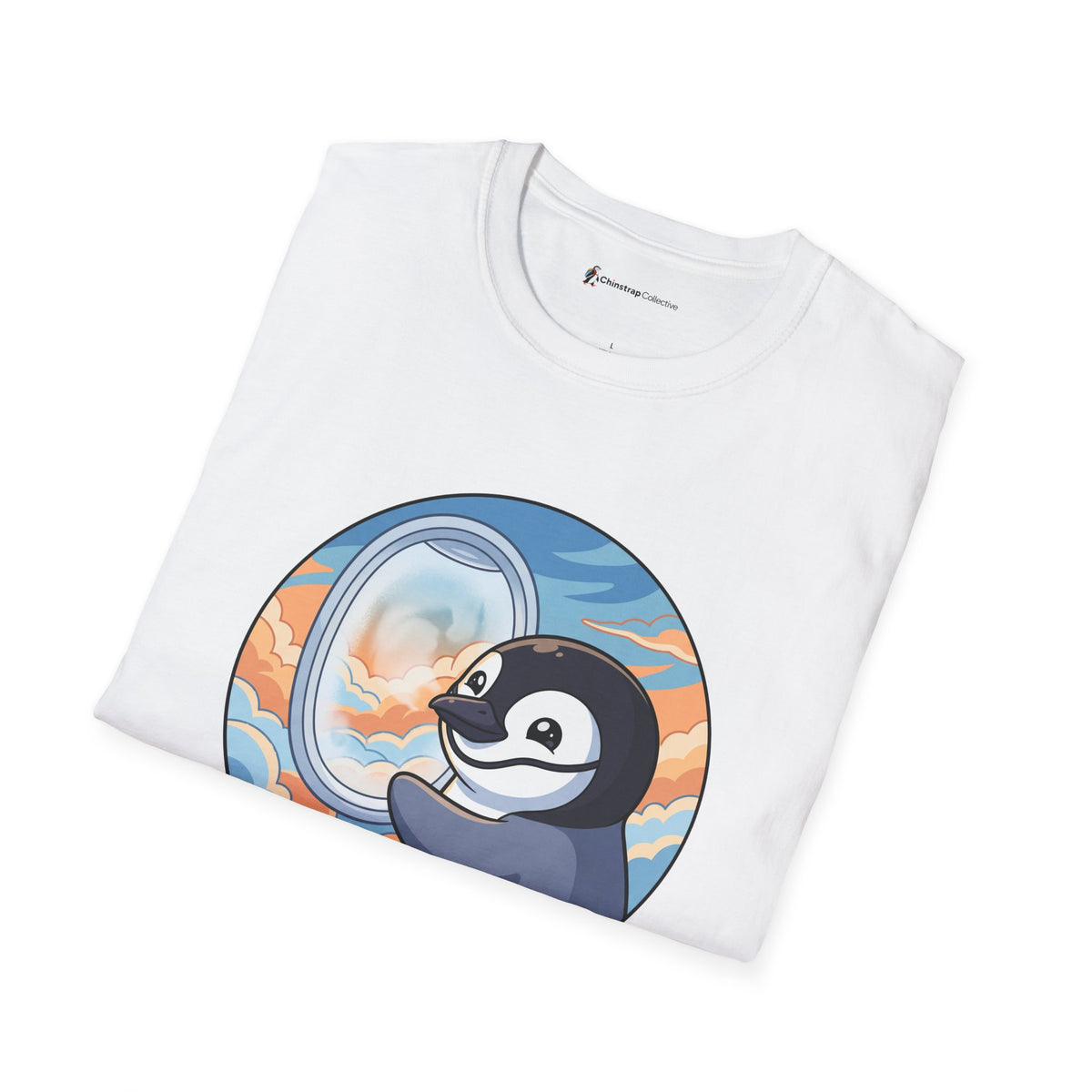 The Window Seat T-shirt in White, folded