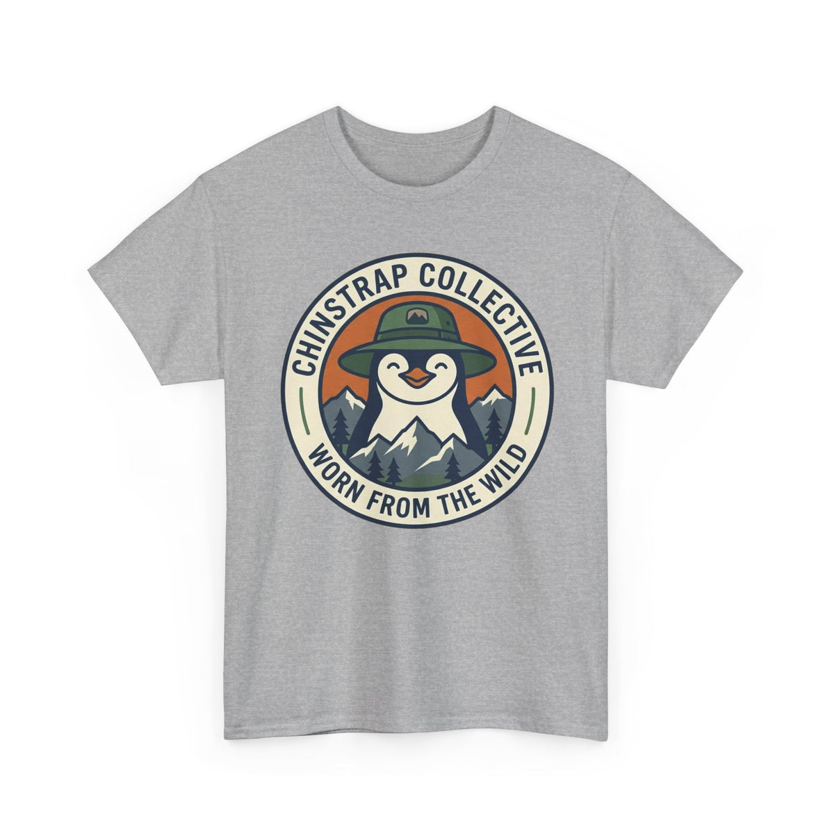 Penguin Patch penguin T-shirt in Sport Grey