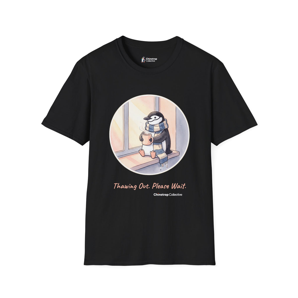Thawing Out T-Shirt, Watercolour and Ink Style, Lightweight Fabric
