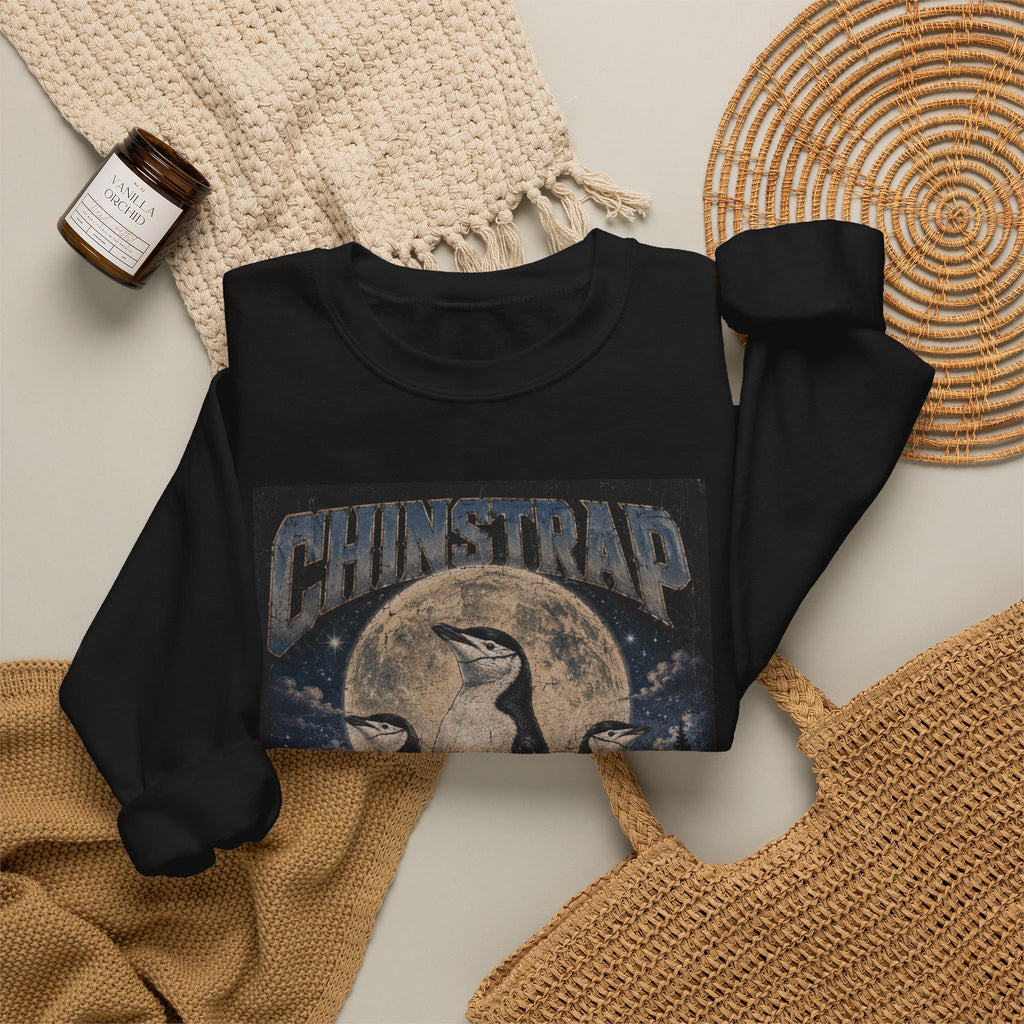 The Chinstrap Legends sweatshirt in Black, folded