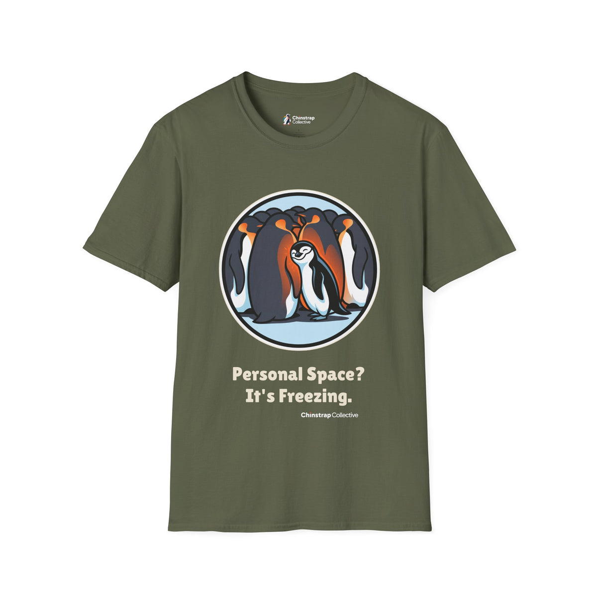Borrowed Warmth T-Shirt, Bold Sticker Style, Lightweight Fabric