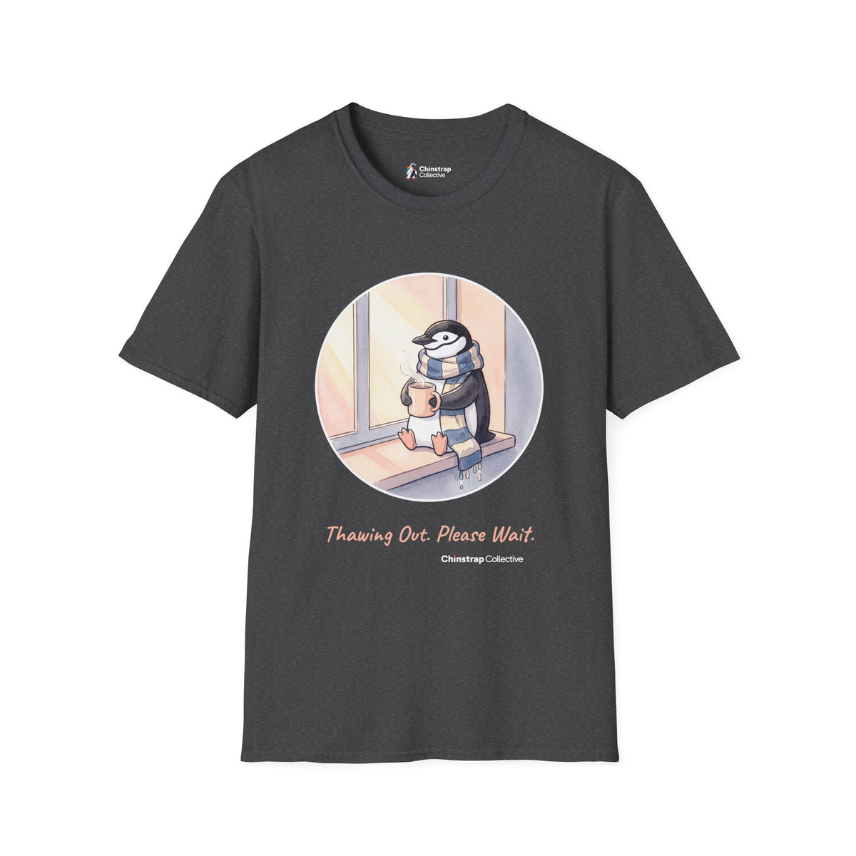 Thawing Out T-Shirt, Watercolour and Ink Style, Lightweight Fabric