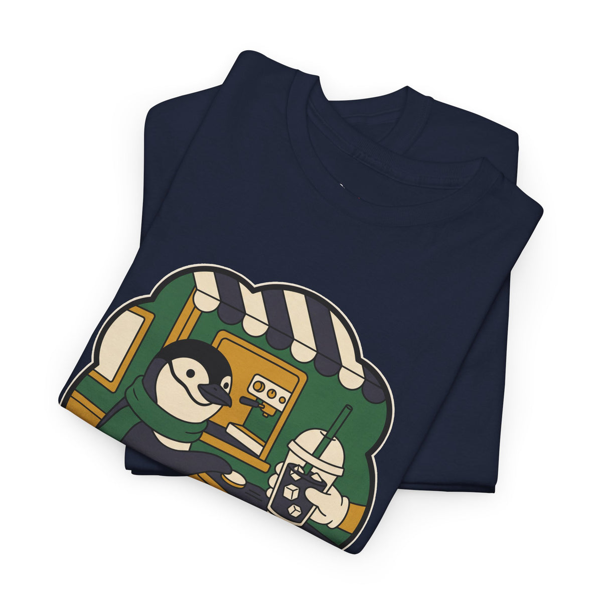 The The Usual T-shirt in Navy, folded