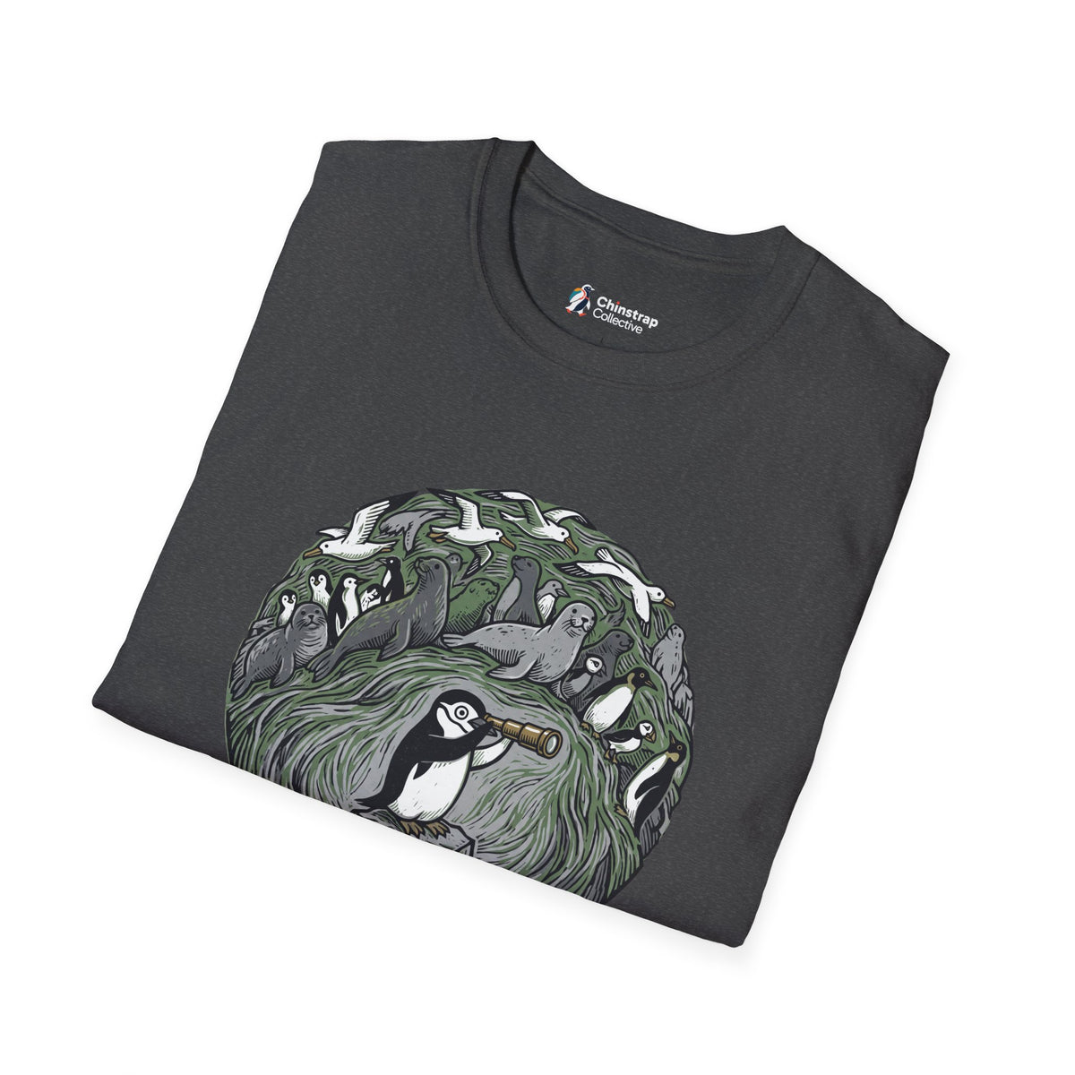 Too Many Neighbours T-Shirt, Field Linocut Style, Lightweight Fabric