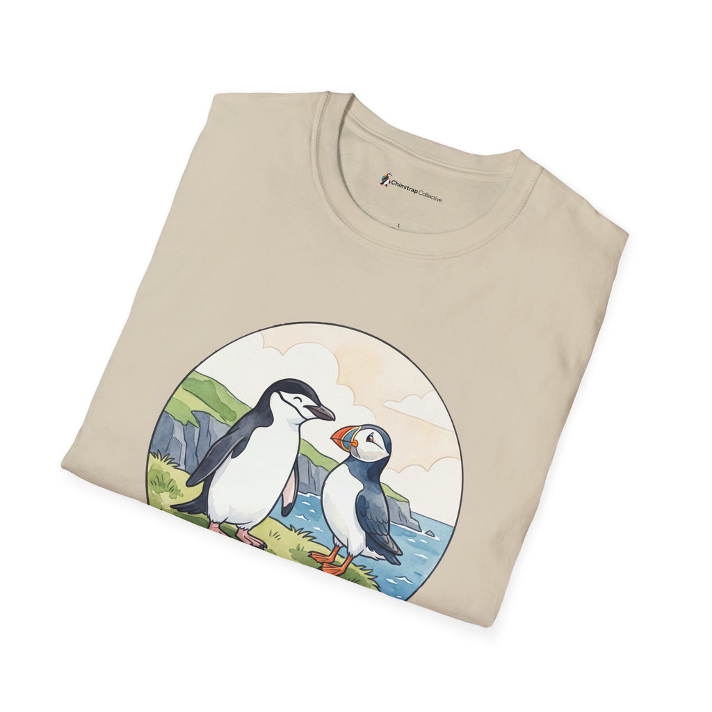 The Beak Buddies T-shirt in Sand, folded