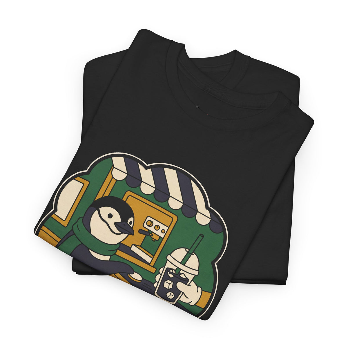 The The Usual T-shirt in Black, folded