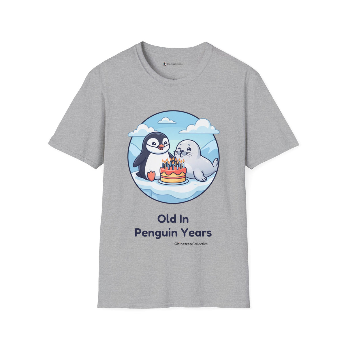 Birthday Waddle T-Shirt, Cartoon Style, Lightweight Fabric