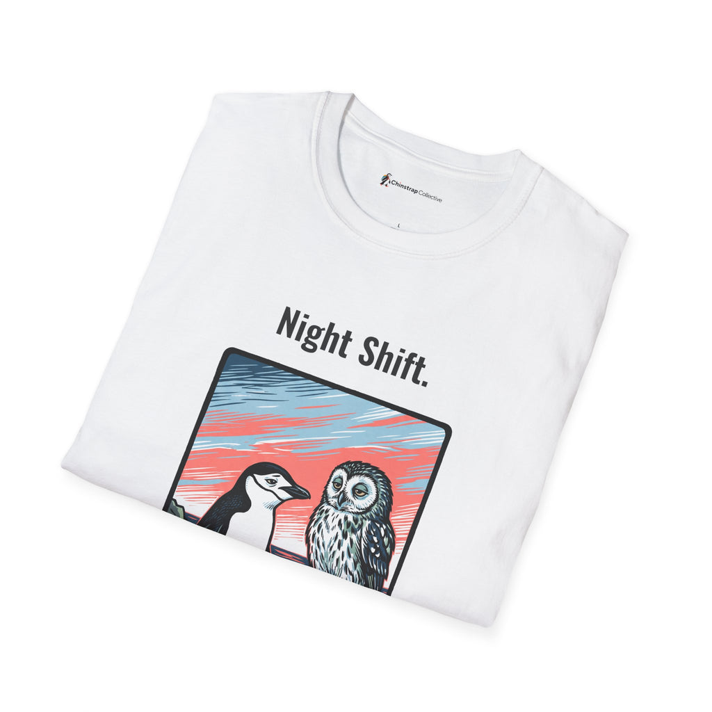 The Still Waddling T-shirt in White, folded