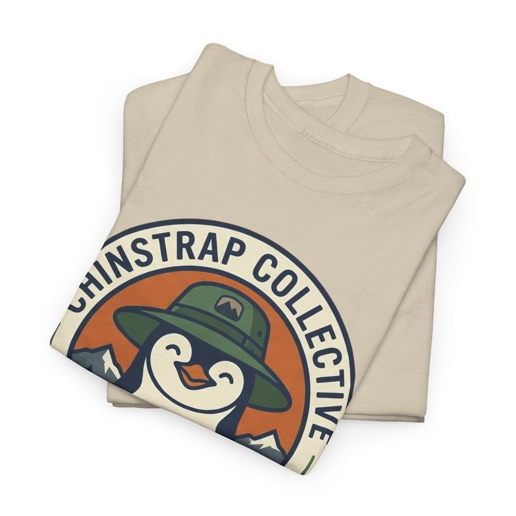 The Penguin Patch T-shirt in Sand, folded