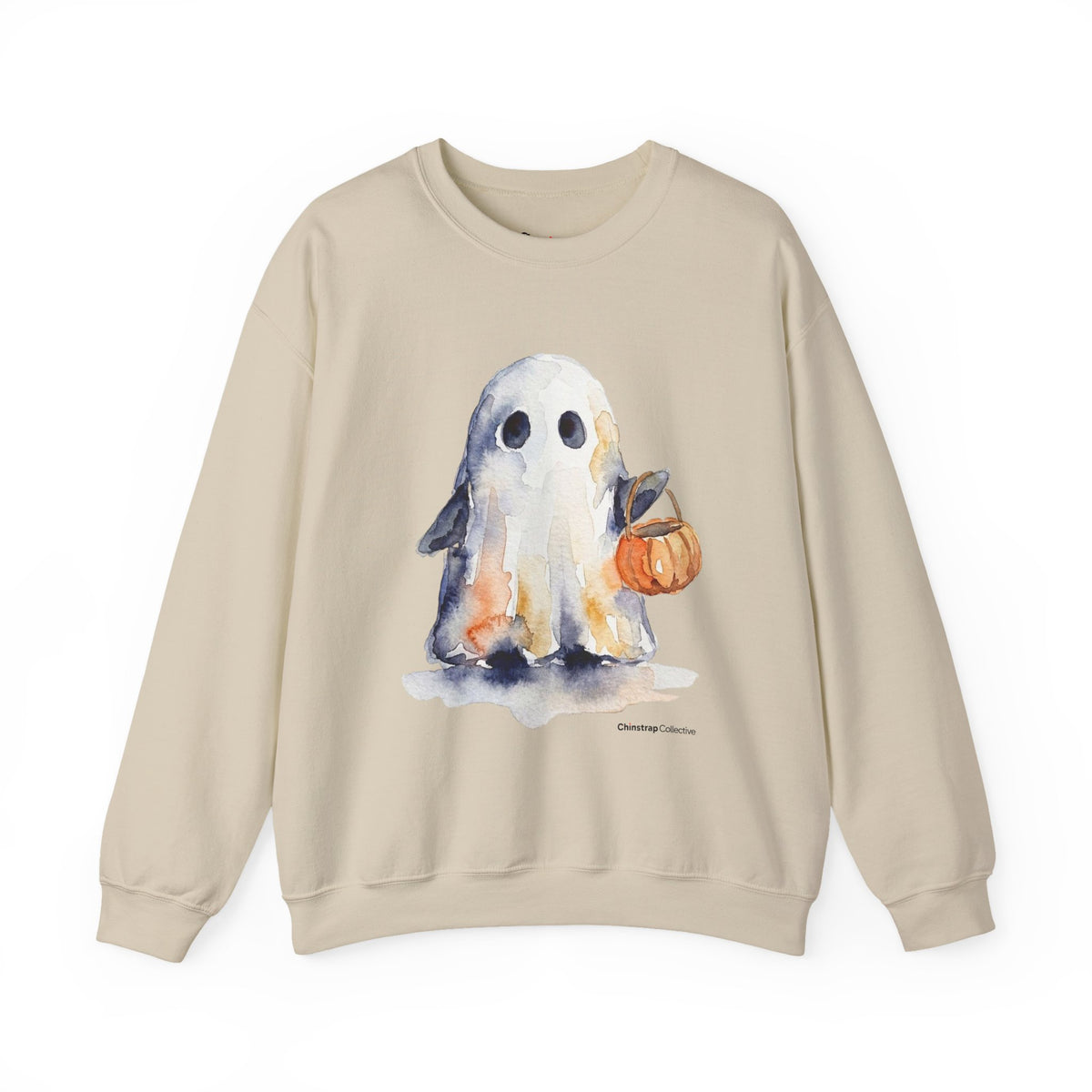 Penguin Ghost Costume penguin sweatshirt in Sand