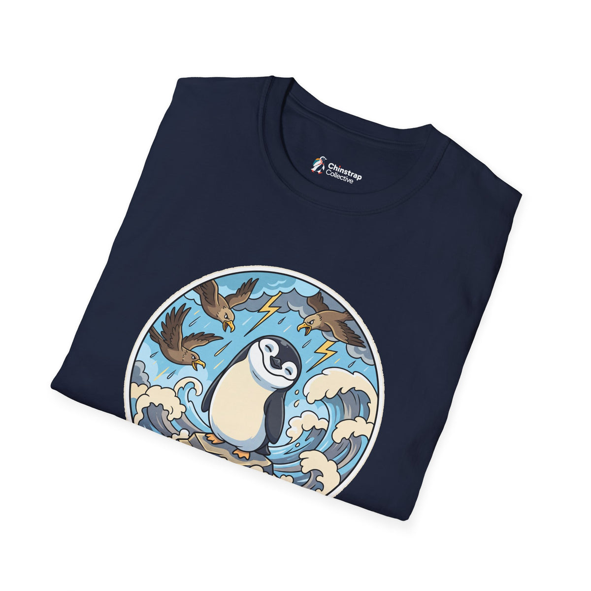 The Unflappable T-shirt in Navy, folded