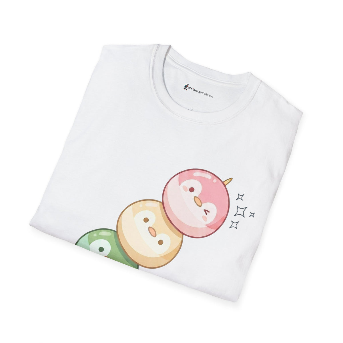 Penguin Dango T-Shirt, Kawaii Style, Lightweight Fabric
