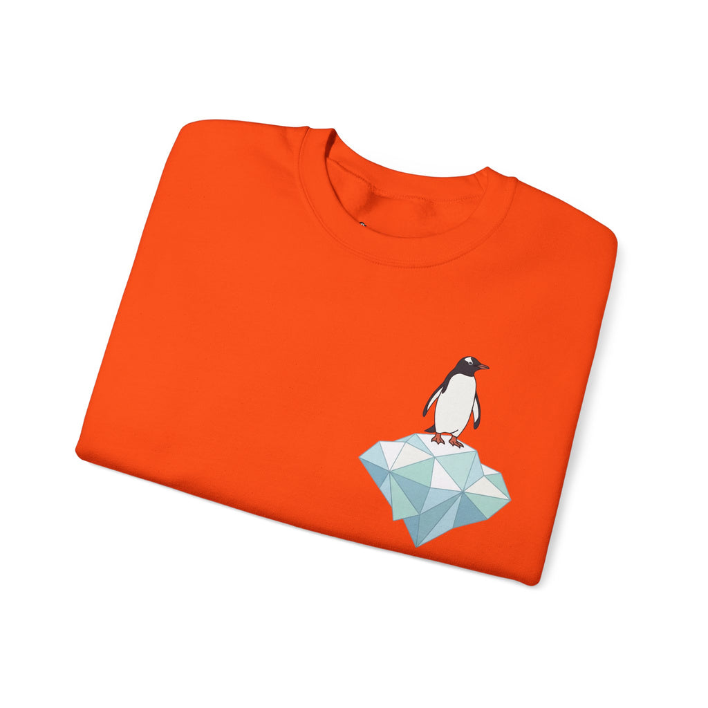 Penguin on Ice Sweatshirt, Cotton Blend