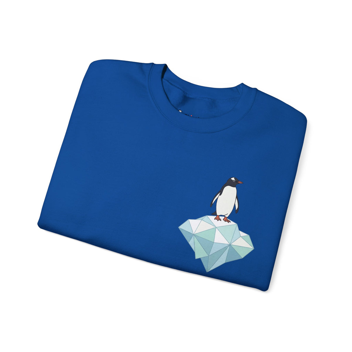 Penguin on Ice Sweatshirt, Cotton Blend
