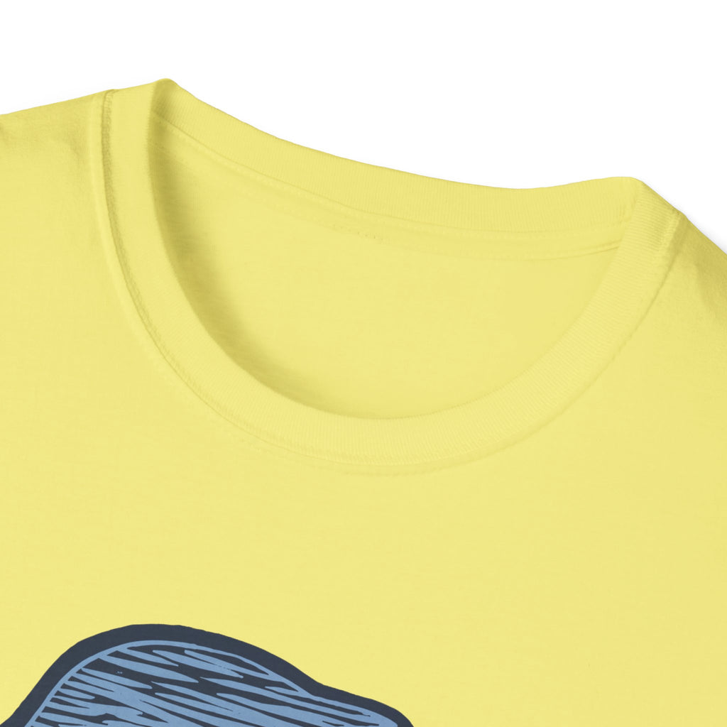Field Work T-Shirt, Linocut Style, Lightweight Fabric