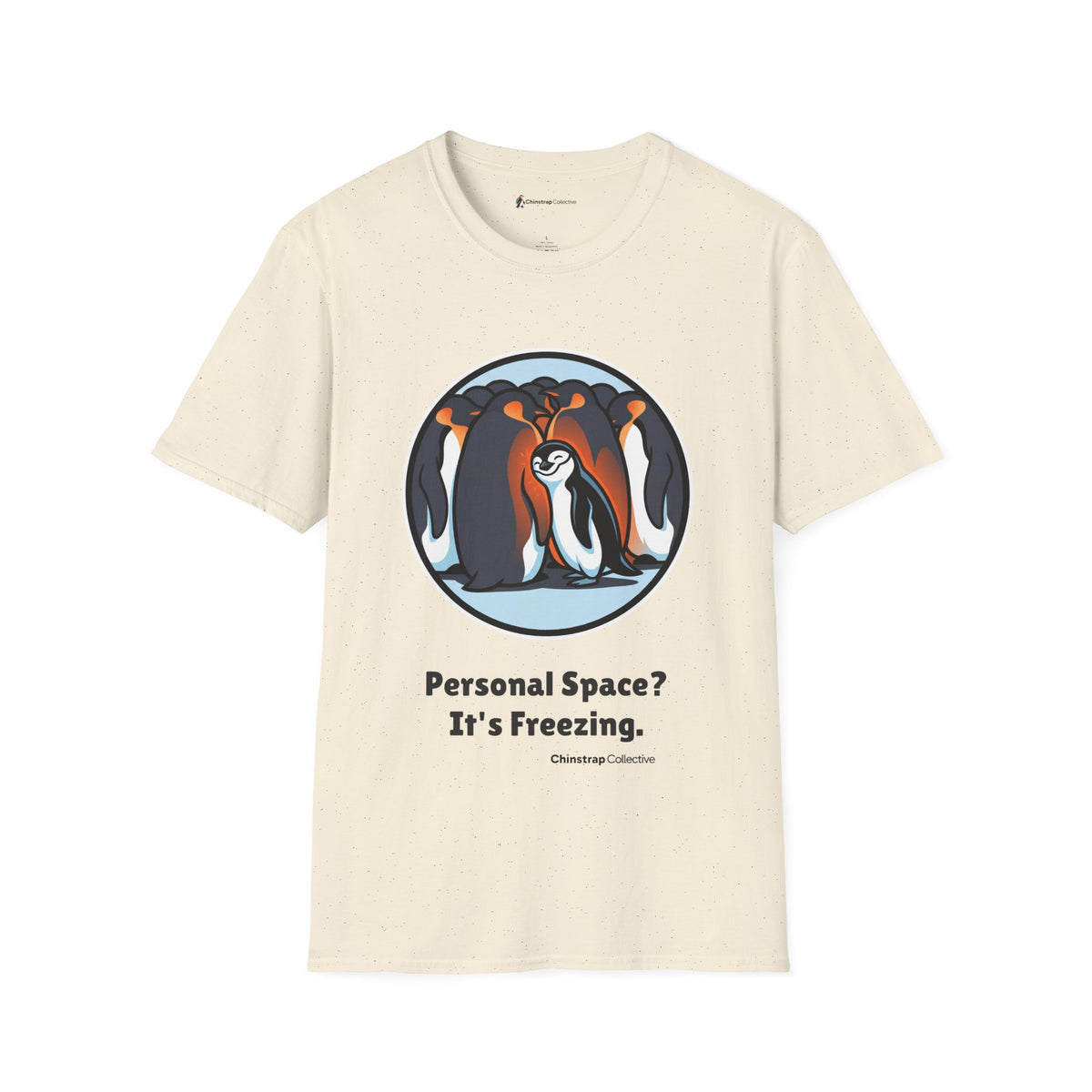 Borrowed Warmth T-Shirt, Bold Sticker Style, Lightweight Fabric
