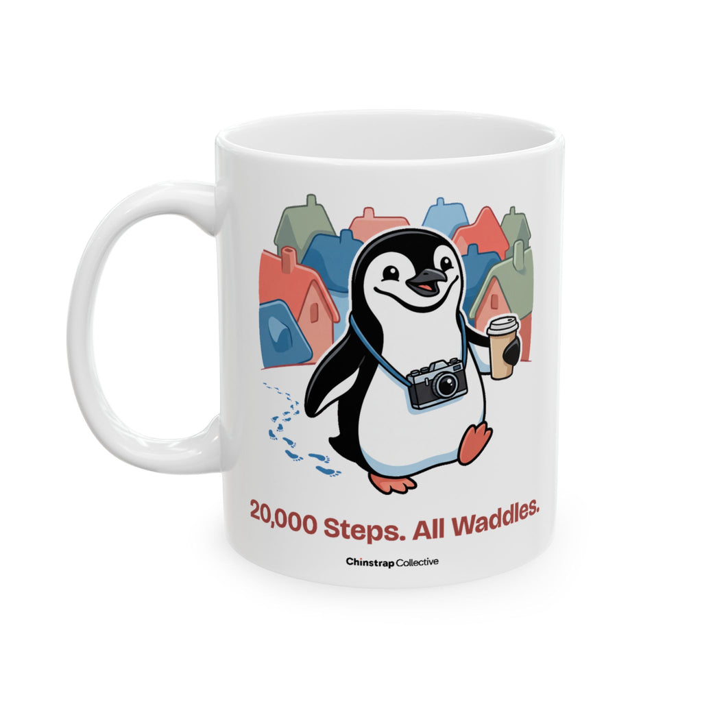 Every Step a Waddle Mug by Chinstrap Collective