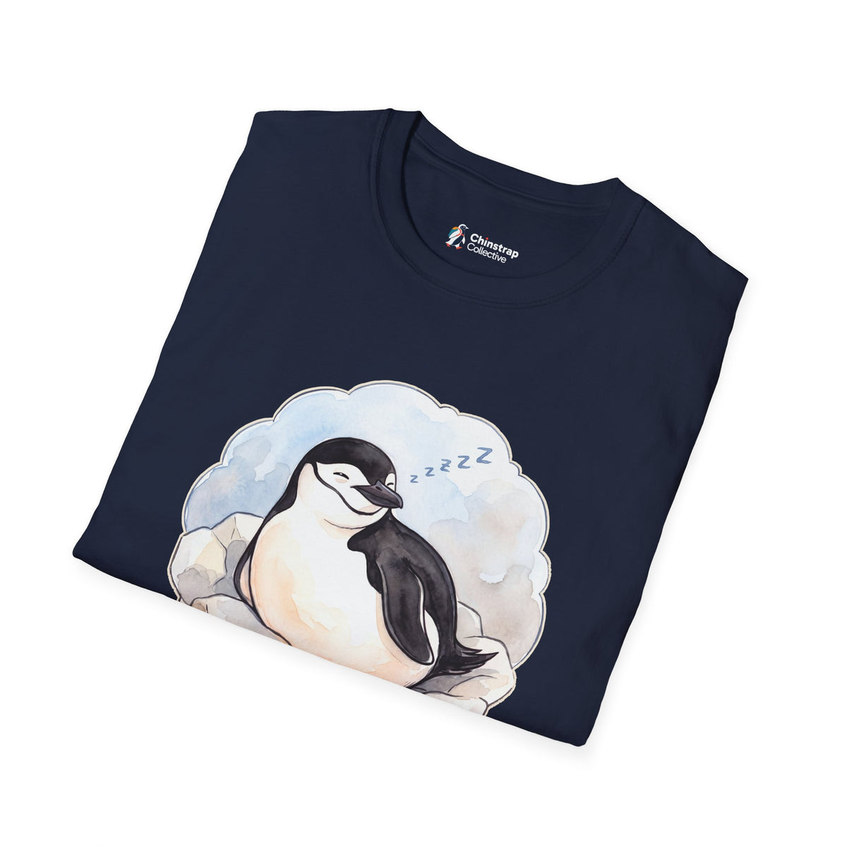 The Professional Napper T-shirt in Navy, folded