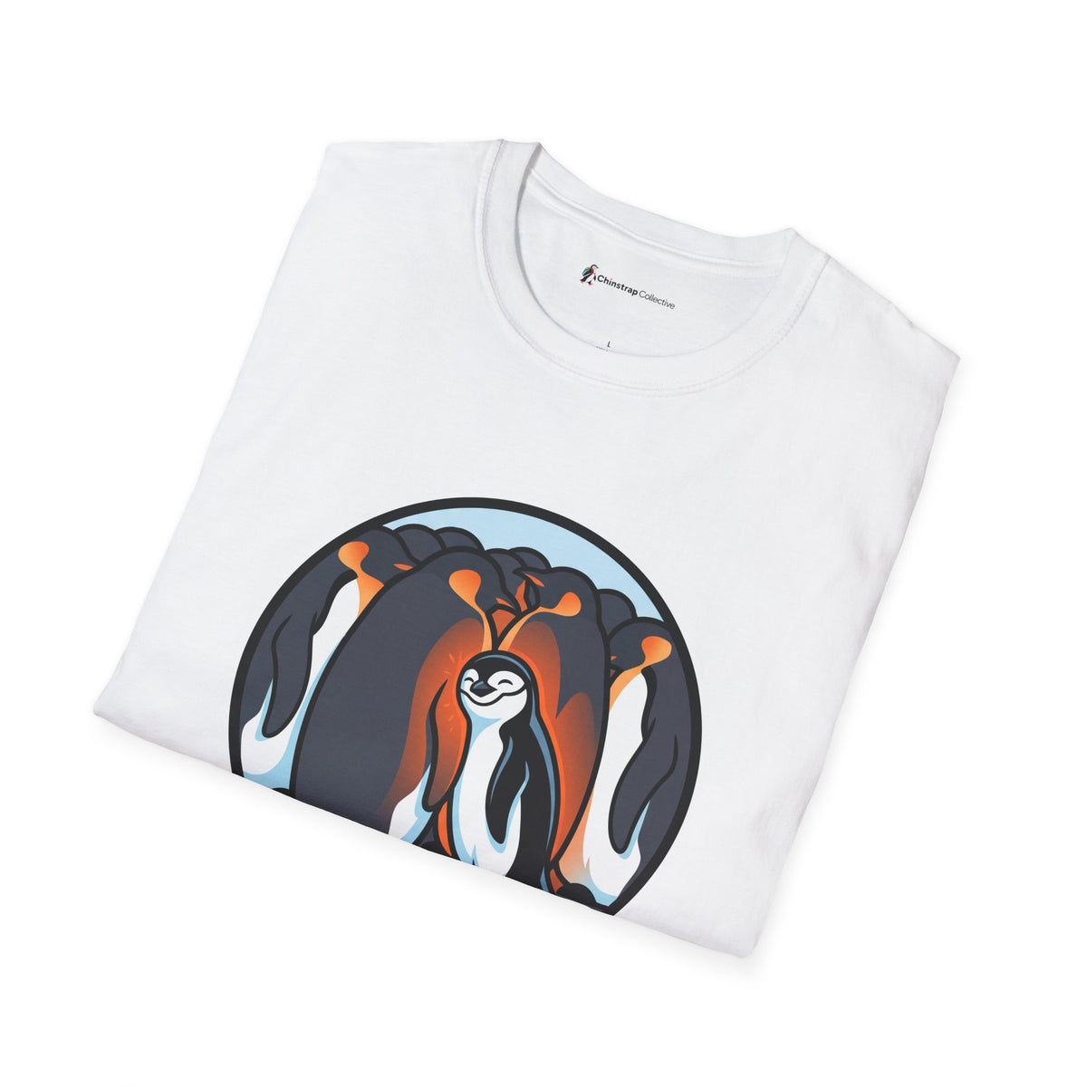 Borrowed Warmth T-Shirt, Bold Sticker Style, Lightweight Fabric