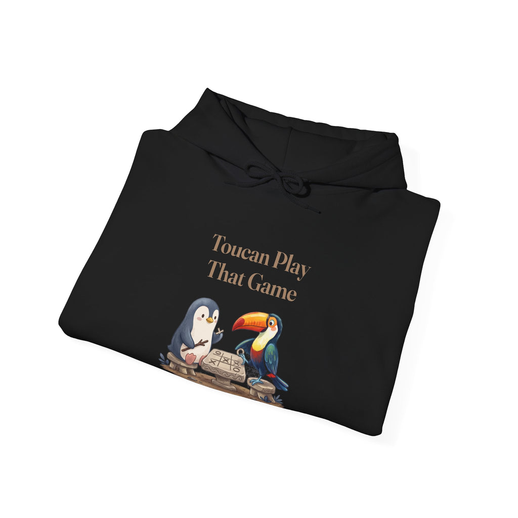 The Toucan Play That Game hoodie in Black, folded