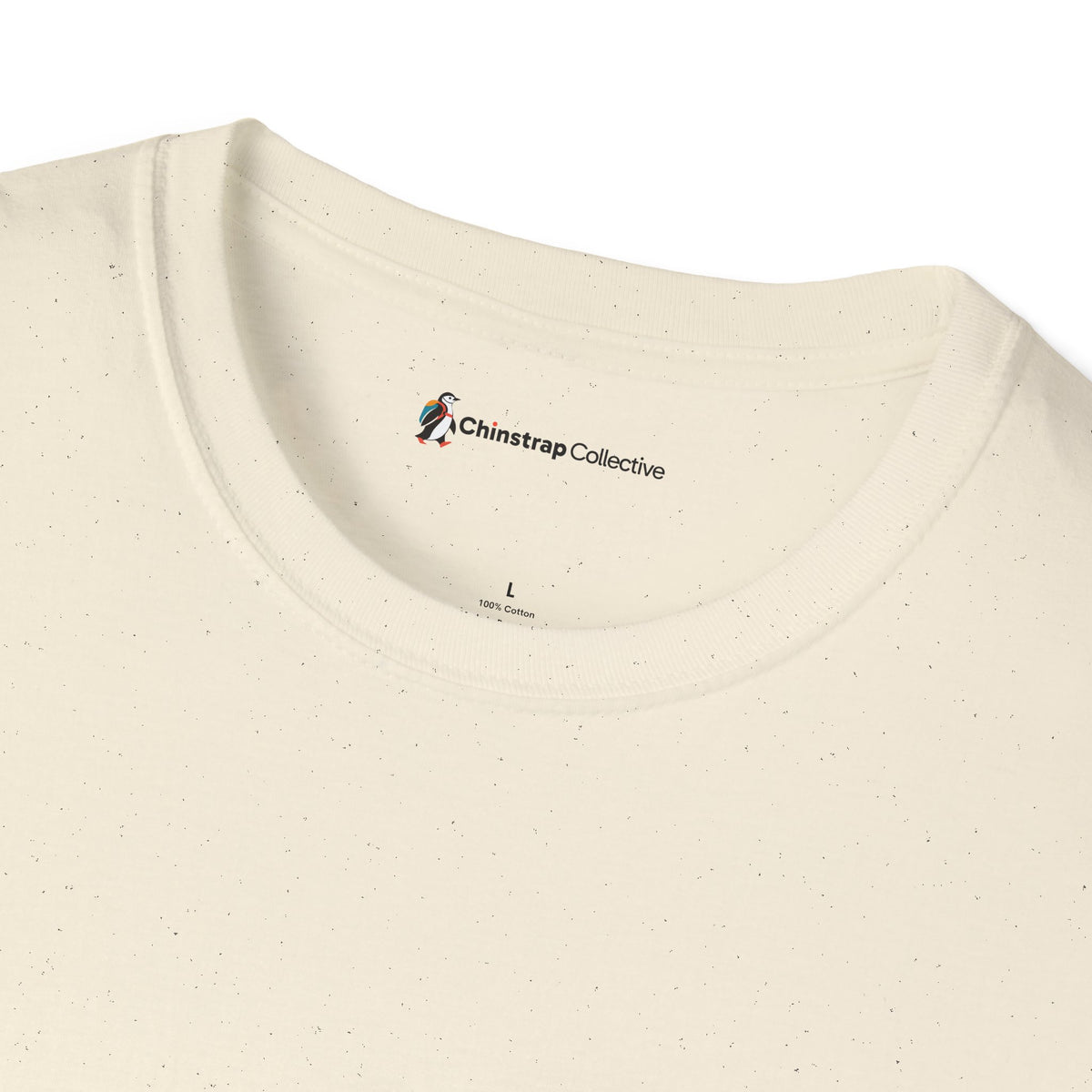 Penguin Mountain River T-Shirt, Linocut Style, Lightweight Fabric