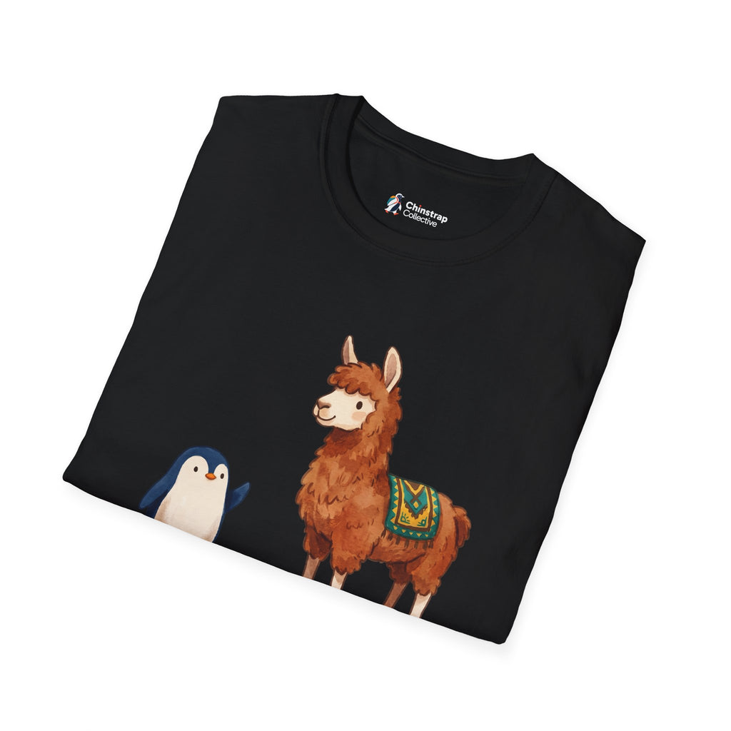 The ¿Cómo Te Llama? T-shirt in Black, folded