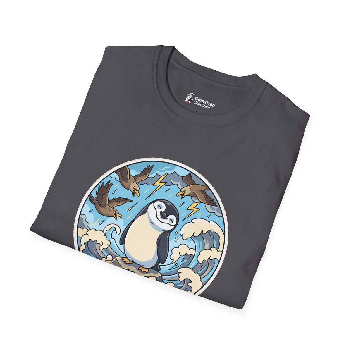 The Unflappable T-shirt in Charcoal, folded